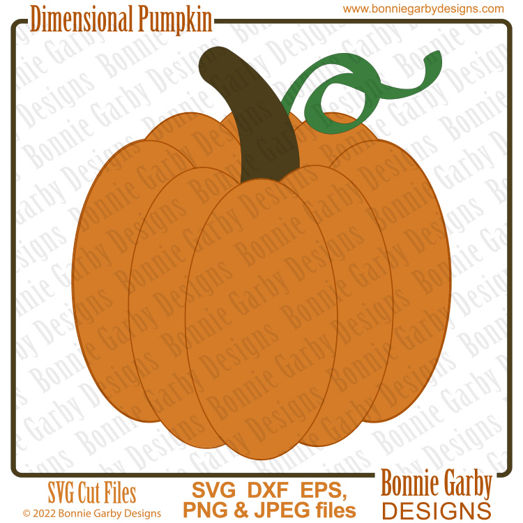 Dimensional Pumpkin SVG 